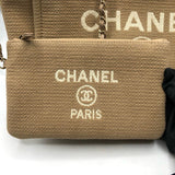 シャネル CHANEL ドーヴィルショッピングバッグ AS3351 ベージュ/GD金具 ミックスファイバー レディース ショルダーバッグ
