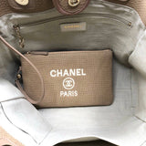 シャネル CHANEL ドーヴィルショッピングバッグ AS3351 ベージュ/GD金具 ミックスファイバー レディース ショルダーバッグ