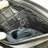 シャネル CHANEL マトラッセ フリンジ チェーンショルダーバッグ 0番台 ブラック ゴールド金具 ラムスキン レディース ショルダーバッグ