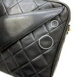 シャネル CHANEL マトラッセ フリンジ チェーンショルダーバッグ 0番台 ブラック ゴールド金具 ラムスキン レディース ショルダーバッグ