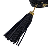 シャネル CHANEL マトラッセ フリンジ チェーンショルダーバッグ 0番台 ブラック ゴールド金具 ラムスキン レディース ショルダーバッグ