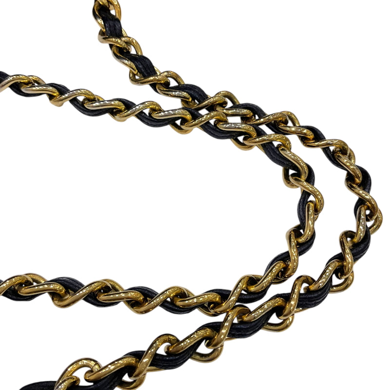 シャネル CHANEL マトラッセ フリンジ チェーンショルダーバッグ 0番台 ブラック ゴールド金具 ラムスキン レディース ショルダーバッグ
