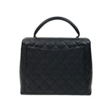 シャネル CHANEL マトラッセトップハンドルバッグ A12397 11番台 ブラック ゴールド金具 キャビアスキン レディース ハンドバッグ