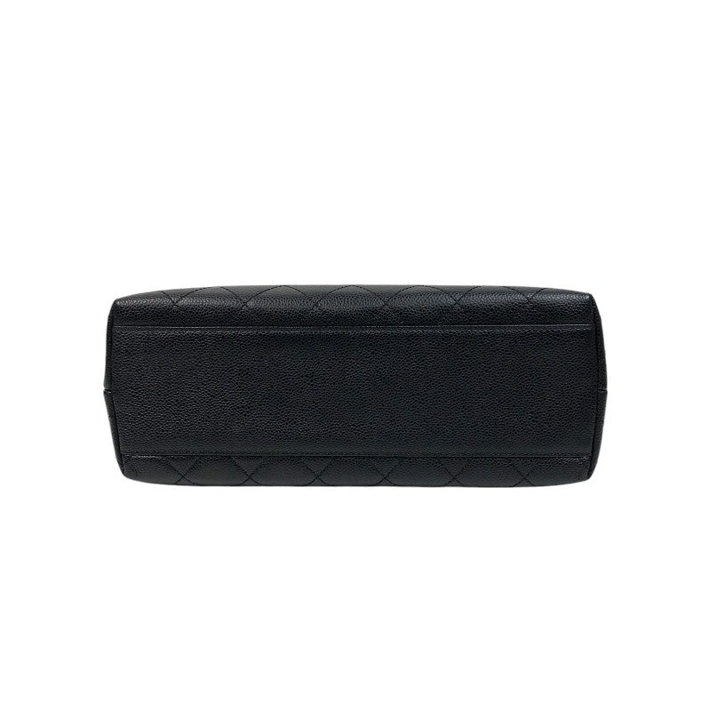 シャネル CHANEL マトラッセトップハンドルバッグ A12397 11番台 ブラック ゴールド金具 キャビアスキン レディース ハンドバッグ