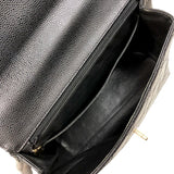 シャネル CHANEL マトラッセトップハンドルバッグ A12397 11番台 ブラック ゴールド金具 キャビアスキン レディース ハンドバッグ