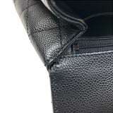 シャネル CHANEL マトラッセトップハンドルバッグ A12397 11番台 ブラック ゴールド金具 キャビアスキン レディース ハンドバッグ