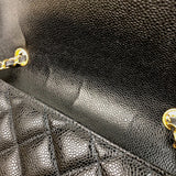 シャネル CHANEL ダイアナ25 A01165 3番台 ブラック ゴールド金具 キャビアスキン レディース ショルダーバッグ