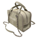 シャネル CHANEL ドーヴィル スモールボーリングバッグ A92749 トープ/シルバー金具 ミックスファイバー レディース トートバッグ