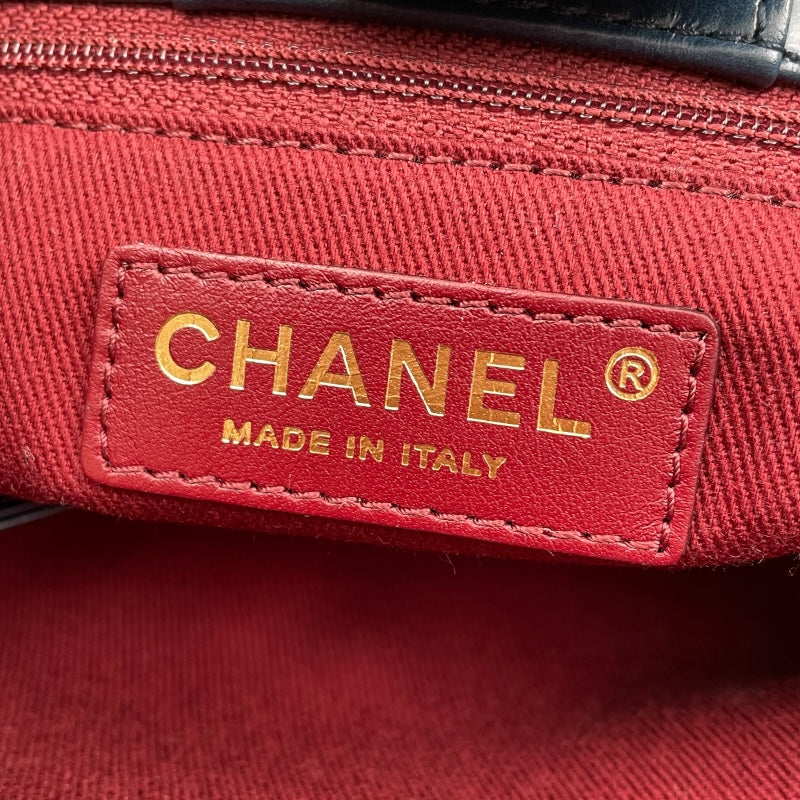 シャネル CHANEL マトラッセ 2Way ハンドバッグ A93559 ネイビー カーフ・デニム レディース ハンドバッグ