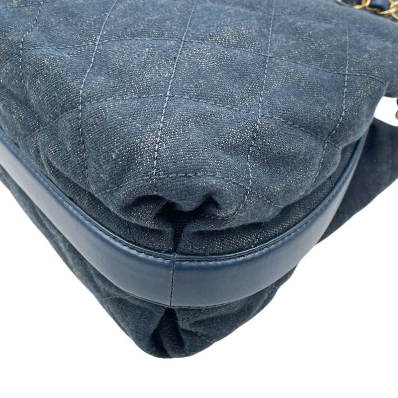 シャネル CHANEL マトラッセ 2Way ハンドバッグ A93559 ネイビー カーフ・デニム レディース ハンドバッグ