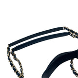 シャネル CHANEL マトラッセ 2Way ハンドバッグ A93559 ネイビー カーフ・デニム レディース ハンドバッグ