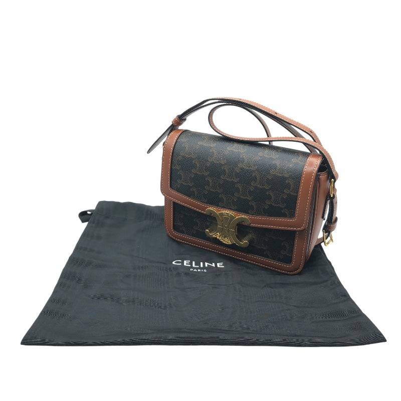 セリーヌ CELINE ティーントリオンフ 188882 タン トリオンフキャンバス レディース ショルダーバッグ