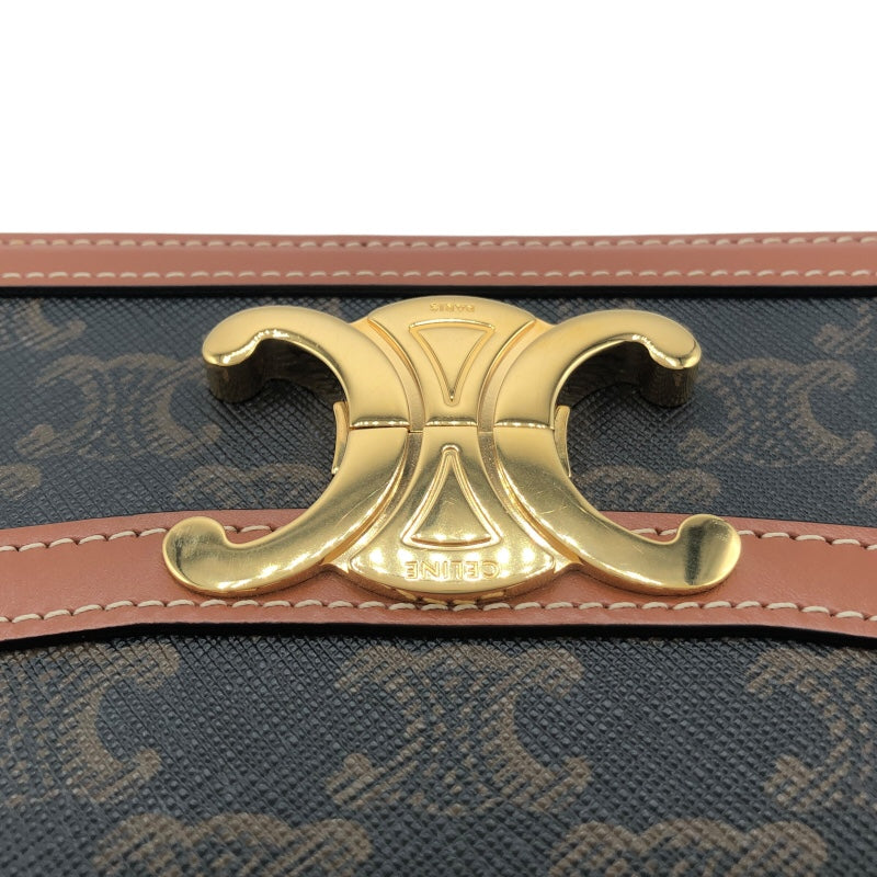セリーヌ CELINE ティーントリオンフ 188882 タン トリオンフキャンバス レディース ショルダーバッグ