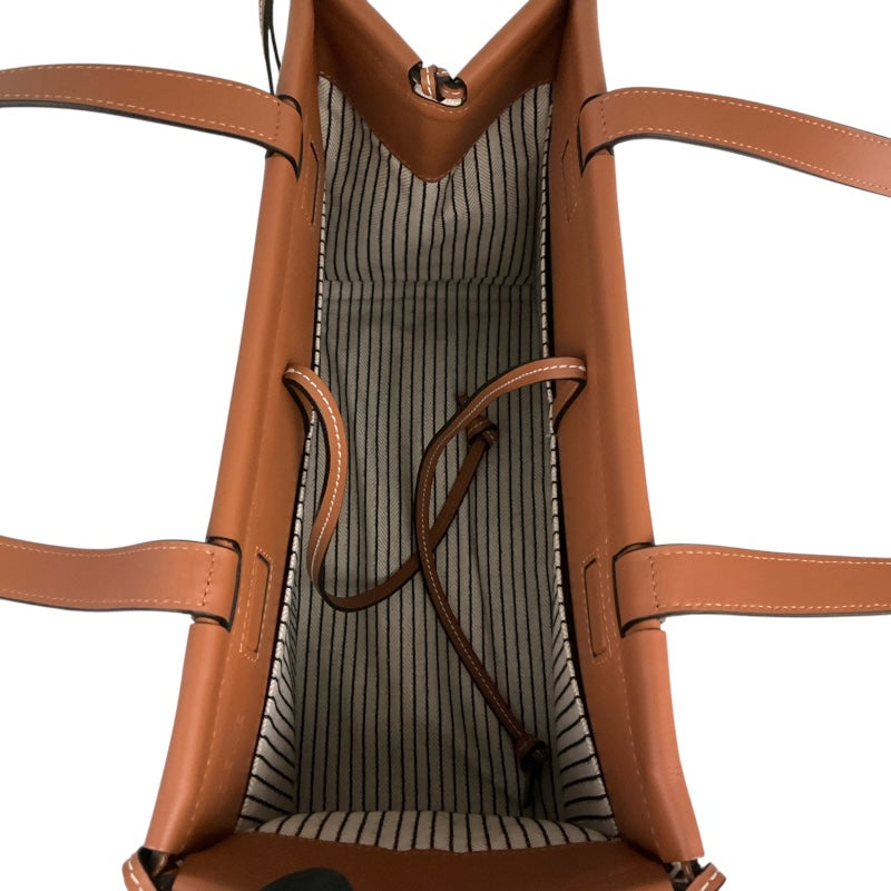 ロエベ LOEWE クッショントートスモール 330 02AA93 ベージュ/ブラウン キャンバス・カーフ レディース トートバッグ