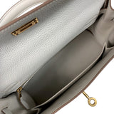 エルメス HERMES ケリー25 内縫い B刻 ニューグリペール ゴールド金具 トゴ レディース 2wayハンドバッグ