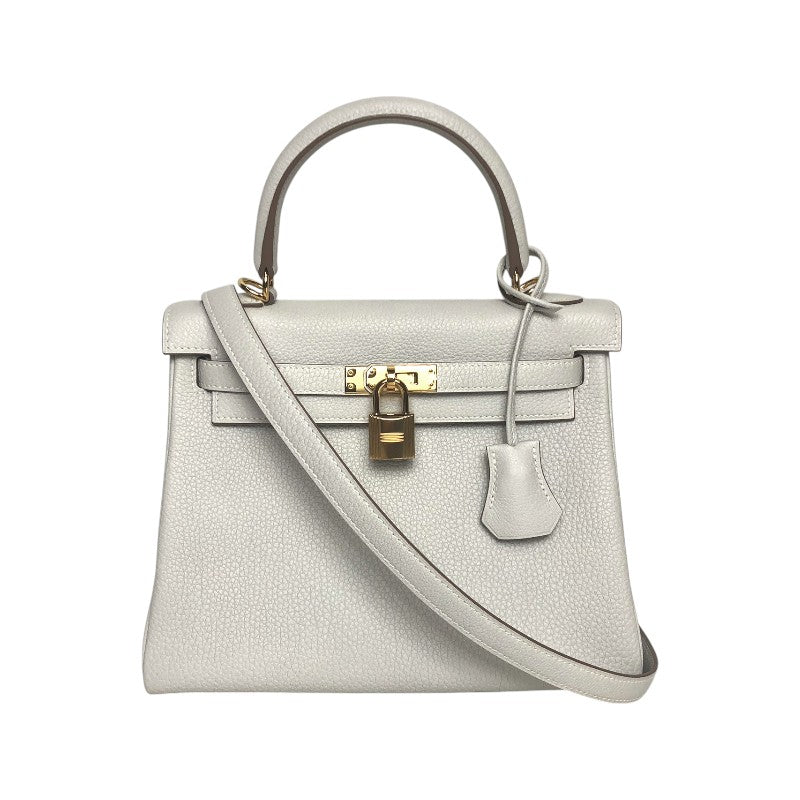 エルメス HERMES ケリー25 内縫い B刻 ニューグリペール ゴールド金具 トゴ レディース 2wayハンドバッグ