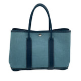 エルメス HERMES ガーデンパーティTPM □O刻 ブルー ネゴンダ レディース ハンドバッグ