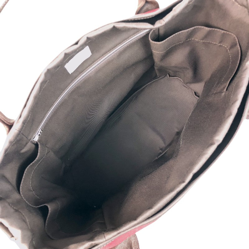エルメス HERMES サックドパンサージュ B刻 ルージュアッシュ シルバー金具 トワル ユニセックス トートバッグ