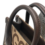 グッチ GUCCI ジャンボGG ミニトート 690406 ベージュ×ブラウン GGキャンバス レディース ハンドバッグ