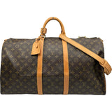 ルイ・ヴィトン LOUIS VUITTON キーポル・バンドリエール55 M41414 ブラウン モノグラムキャンバス ユニセックス ボストンバッグ