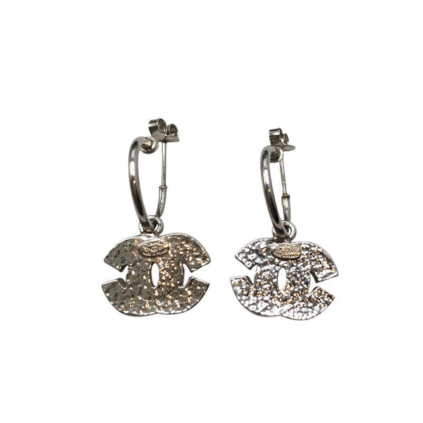 シャネル CHANEL ココマーク フープピアス メタル/ストラス ジュエリー