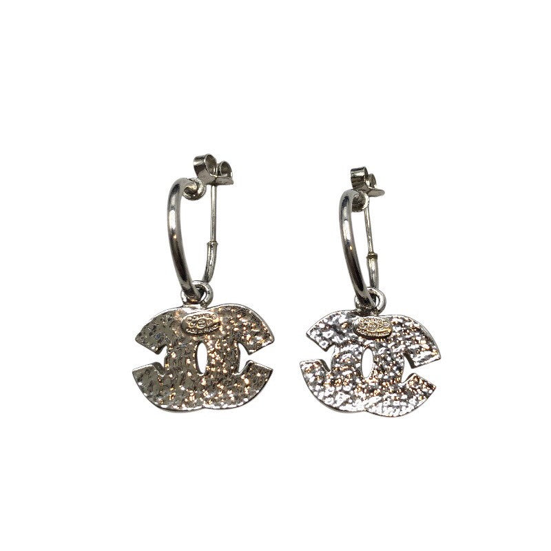 シャネル CHANEL ココマーク フープピアス メタル/ストラス ジュエリー