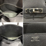 エルメス HERMES バーキン35 □O刻 ブラック シルバー トゴ レディース ハンドバッグ