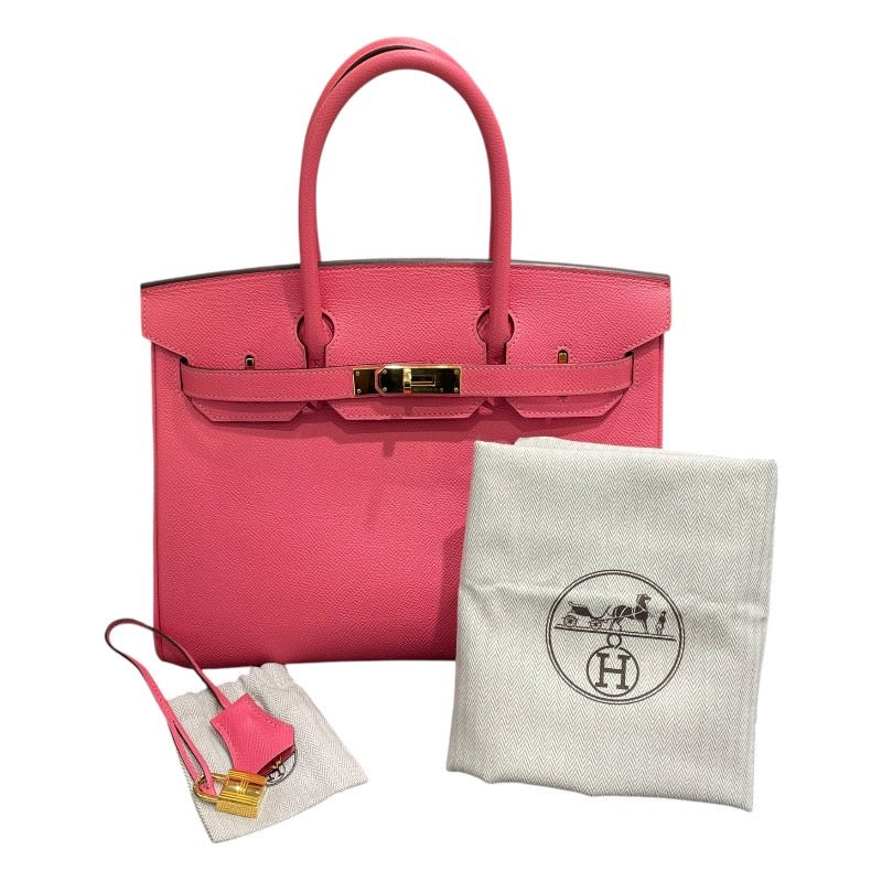 エルメス HERMES バーキン30 A刻 ローズアザレ　GD金具 エプソン レディース ハンドバッグ