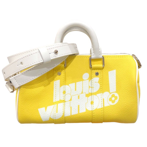 ルイ・ヴィトン LOUIS VUITTON キーポルXS M80842 イエロー レザー レディース ショルダーバッグ