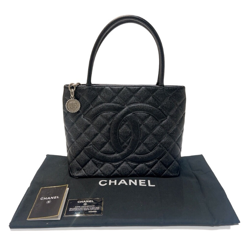 シャネル CHANEL 復刻トート A01804 ブラック シルバー金具 キャビアスキン レディース ハンドバッグ | 中古ブランドリユースショップ  OKURA(おお蔵)