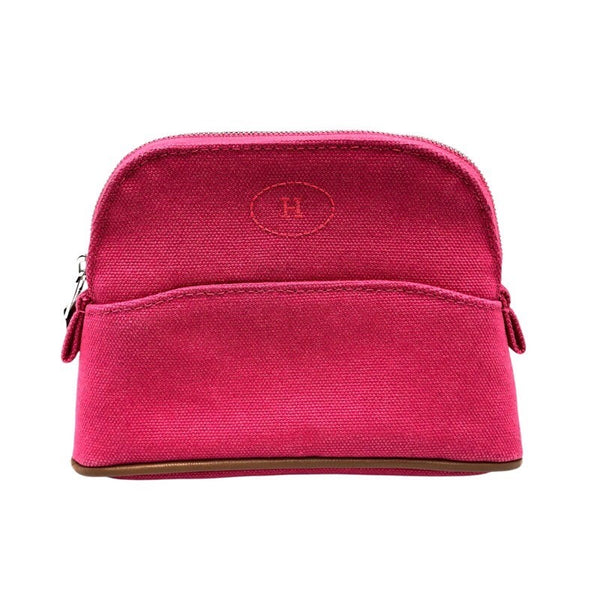 エルメス HERMES ポリードポーチ15 ホットピンク トワル レディース ポーチ