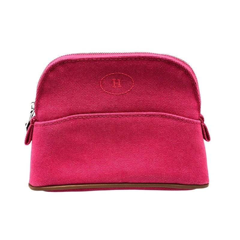 エルメス HERMES ポリードポーチ15 ホットピンク トワル レディース ポーチ