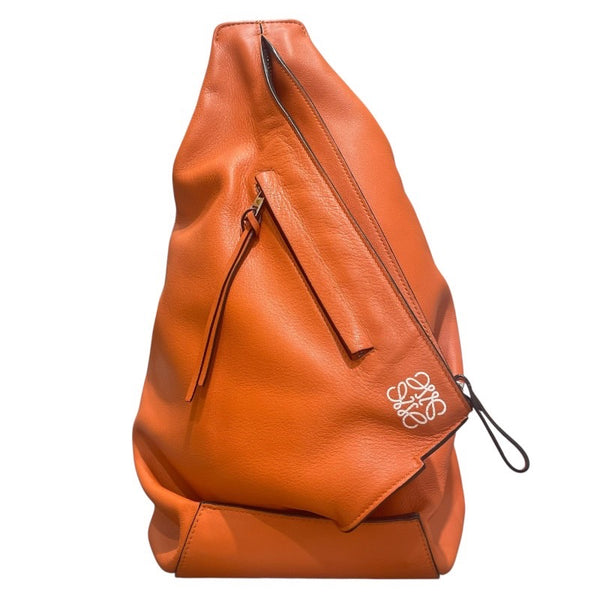 ロエベ LOEWE アントンスリングバッグ オレンジ レザー メンズ ボディバッグ