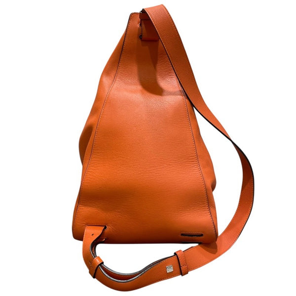 ロエベ LOEWE アントンスリングバッグ オレンジ レザー メンズ ボディバッグ