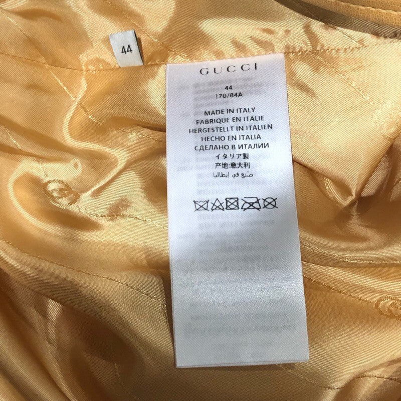 グッチ GUCCI ラムレザーロングコート 44 615168 キャメル ラムレザー メンズ その他アウター