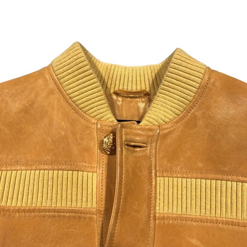 グッチ GUCCI ラムレザーロングコート 44 615168 キャメル ラムレザー メンズ その他アウター