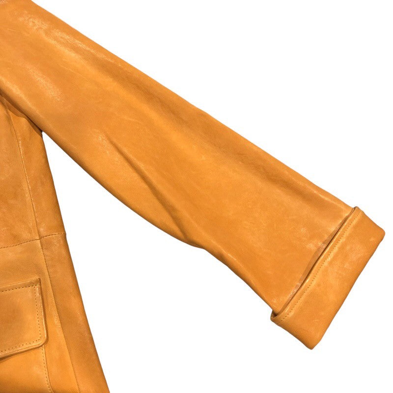 グッチ GUCCI ラムレザーロングコート 44 615168 キャメル ラムレザー メンズ その他アウター
