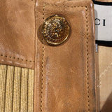 グッチ GUCCI ラムレザーロングコート 44 615168 キャメル ラムレザー メンズ その他アウター