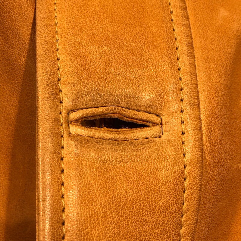 グッチ GUCCI ラムレザーロングコート 44 615168 キャメル ラムレザー メンズ その他アウター