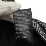 バレンシアガ BALENCIAGA チェック ワイドスラックスパンツ ブラック×ホワイト 44 表地:ウール/ナイロン/ポリウレタン 裏地:キュプラ メンズ その他ボトムス