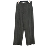 バレンシアガ BALENCIAGA チェック ワイドスラックスパンツ ブラック×ホワイト 44 表地:ウール/ナイロン/ポリウレタン 裏地:キュプラ メンズ その他ボトムス