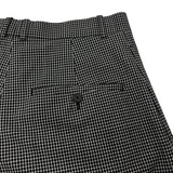 バレンシアガ BALENCIAGA チェック ワイドスラックスパンツ ブラック×ホワイト 44 表地:ウール/ナイロン/ポリウレタン 裏地:キュプラ メンズ その他ボトムス