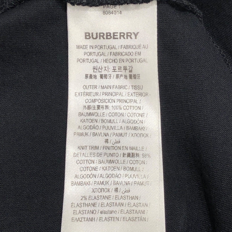バーバリー BURBERRY TBロゴワンポイントTシャツ 808401 BLK コットン メンズ 半袖Ｔシャツ