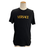 ヴェルサーチ VERSACE ロゴTシャツ 1011860 ブラック コットン メンズ 半袖Ｔシャツ