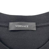ヴェルサーチ VERSACE ロゴTシャツ 1011860 ブラック コットン メンズ 半袖Ｔシャツ