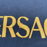 ヴェルサーチ VERSACE ロゴTシャツ 1011860 ブラック コットン メンズ 半袖Ｔシャツ