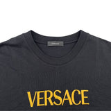 ヴェルサーチ VERSACE ロゴTシャツ 1011860 ブラック コットン メンズ 半袖Ｔシャツ