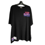 ヴァレンティノ VALENTINO ロゴパッチTシャツ XV3MG11H861 ブラック コットン メンズ 半袖Ｔシャツ
