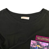 ヴァレンティノ VALENTINO ロゴパッチTシャツ XV3MG11H861 ブラック コットン メンズ 半袖Ｔシャツ