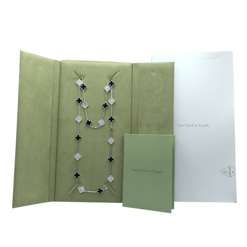 ヴァンクリーフ＆アーペル Van Cleef & Arpels ヴィンテージ アルハンブラ20モチーフロングネックレス K18WG ジュエリー